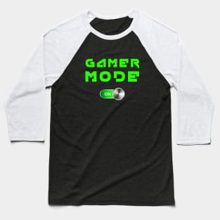 GAMER MOD ON - from the 90s green fluo Baseball T-Shirt